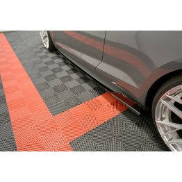 Накладки сплиттеры на пороги на Audi S5 B9